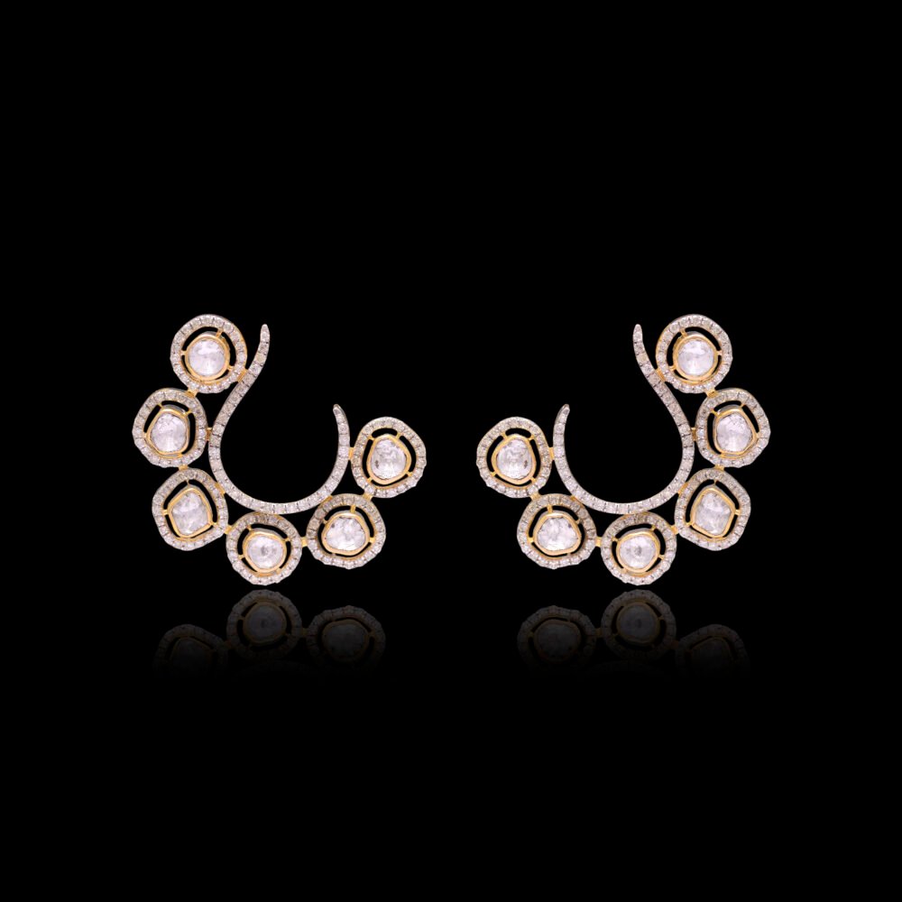 Opulent Allure Polki Tops (14K)